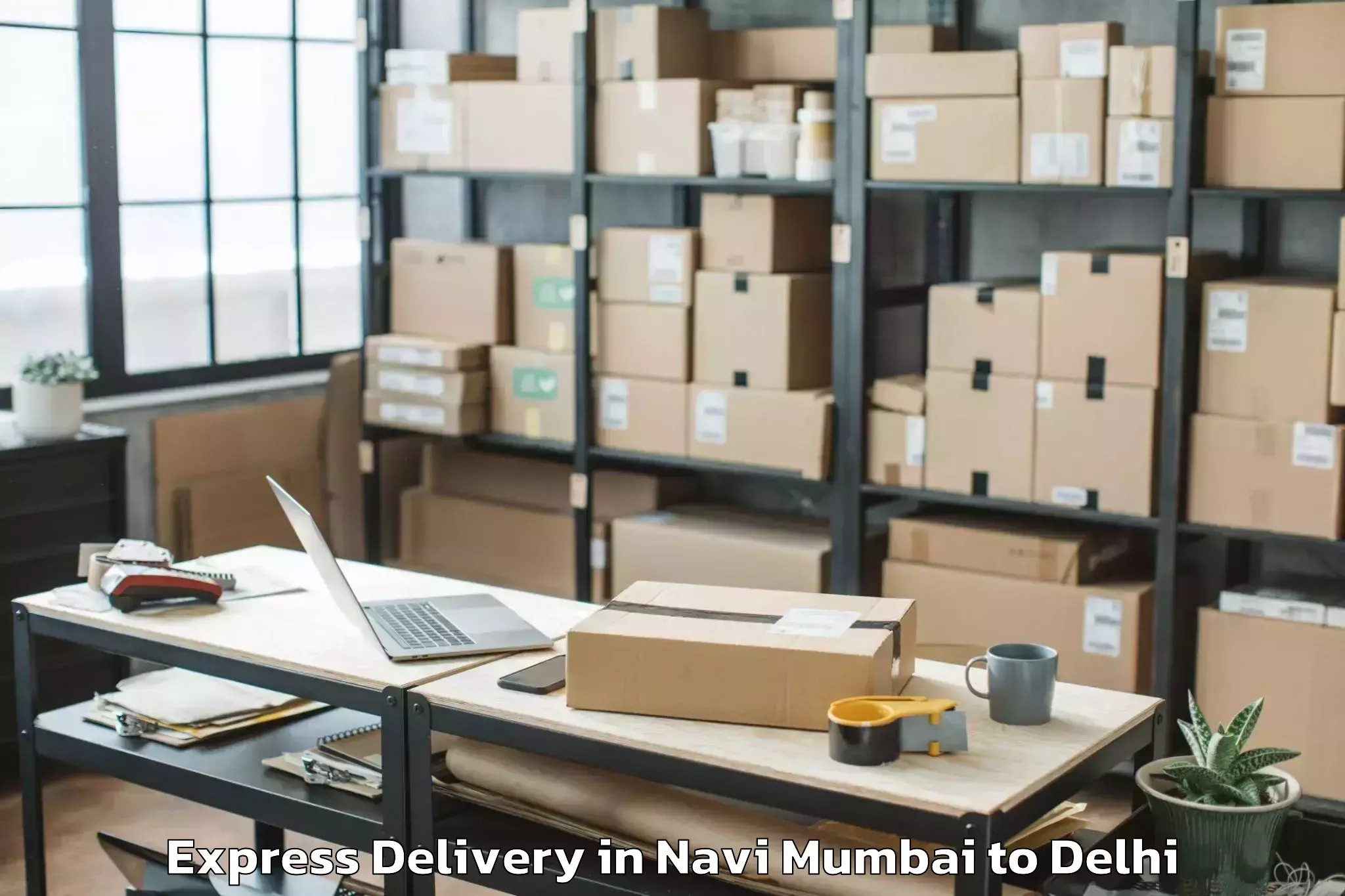 Affordable Navi Mumbai to Jhilmil Express Delivery